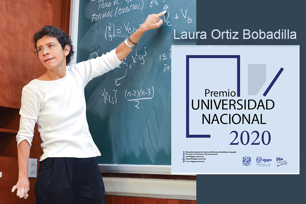 Laura Ortiz Bobadilla es distinguida con el Premio Universidad Nacional 2020 en Docencia en Ciencias Exactas